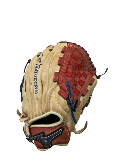 Vist Large View of Product Image Which is Used Mizuno PROSPECT FUTURE BB/SB Glove RH Throw Brown 12"