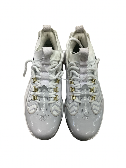 Vist Large View of Product Image Which is Used Under Armour BH SHOW BB/SB Cleats White Senior 7