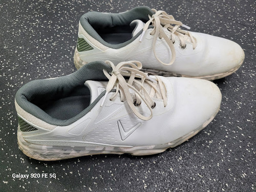 Vist Large View of Product Image Which is Used Callaway CORONADO Mens Golf Shoes White Senior 11