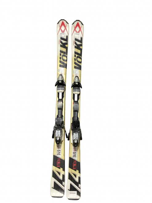 Vist Large View of Product Image Which is Used Volkl RTM7.4 Mens Skis Only White 149 cm