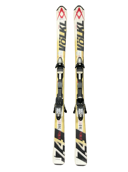 Vist Large View of Product Image Which is Used Volkl RTM7.4 Mens Skis Only White 149 cm