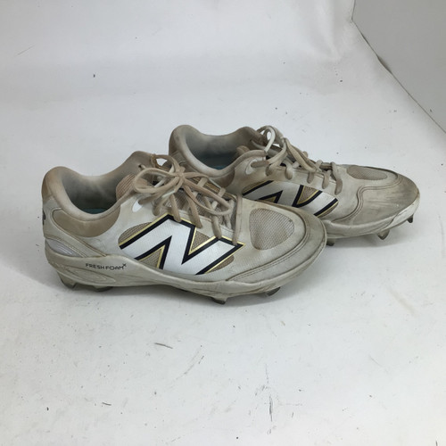Vist Large View of Product Image Which is Used New Balance FRESHFOAM 3000 V7 MOULDED SR 10 BB CLEAT BB/SB Cleats White Senior 10
