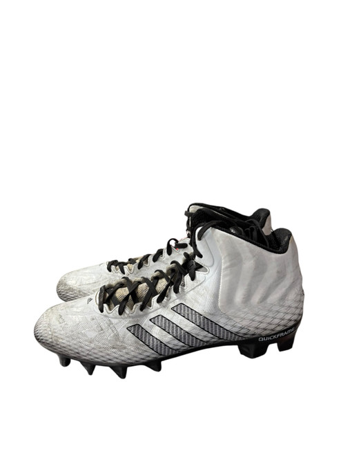 Vist Large View of Product Image Which is Used Adidas LAX Cleats Mens White Senior 9.5