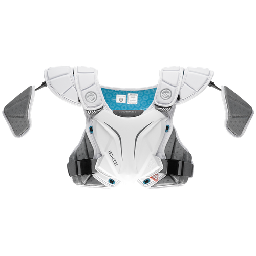 Vist Large View of Product Image Which is New Maverik SHIFT SHOULDER Lacrosse Shoulder Pads White LG