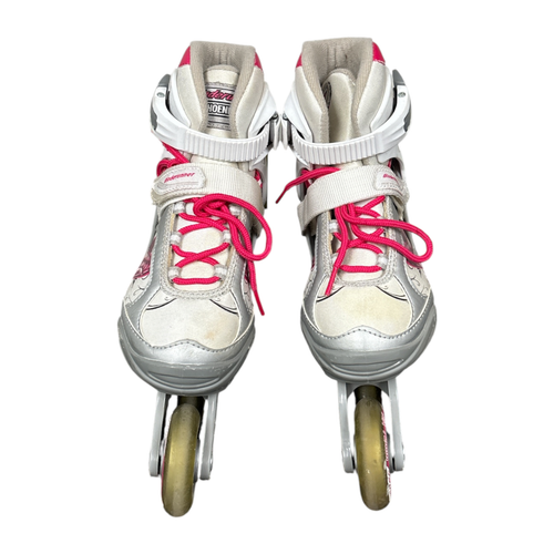 Vist Large View of Product Image Which is Used Bladerunner PHOENIX G Junior Rec Fitness Skates White Adjustable 1-4
