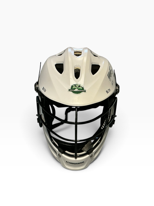 Vist Large View of Product Image Which is Used Warrior BURN Lacrosse Helmet White S/M