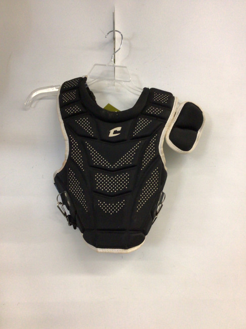 Vist Large View of Product Image Which is Used Champro FAST PITCH GIRLS CATCHER Catchers Chest Protector Black Junior