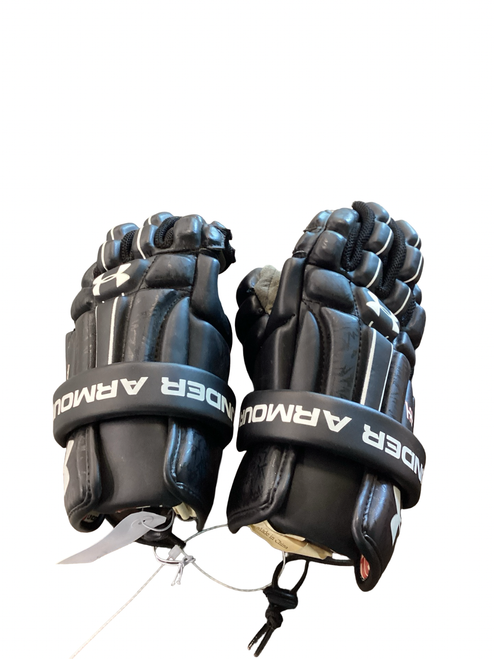 Vist Large View of Product Image Which is Used Under Armour LAX GLOVES Lacrosse Gloves Mens Black 13"