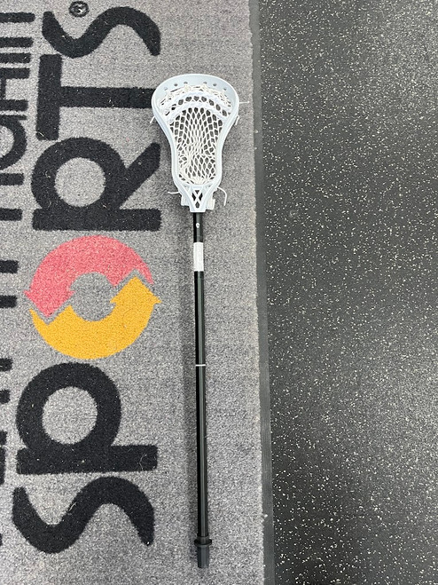 Vist Large View of Product Image Which is Used Signature lacrosse THE PLAYER Jr Atk/Mid Complete Stick Black