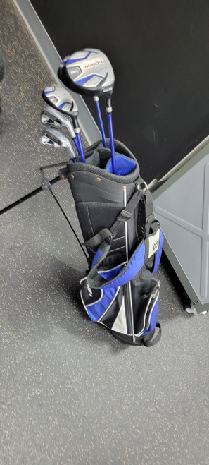 Vist Large View of Product Image Which is Used Maxfli REV 3 Jr Package Set RH Navy Blue 5 Piece