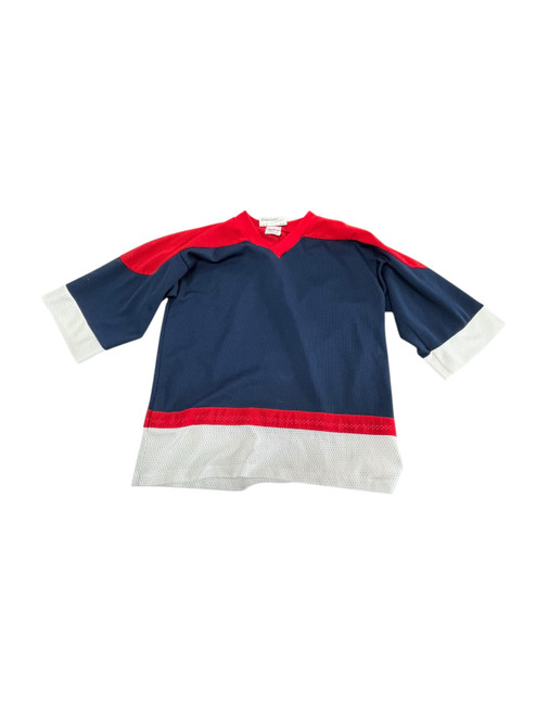 Vist Large View of Product Image Which is Used RAWLINGS Hockey Practice Jersey White/Red/Navy LG