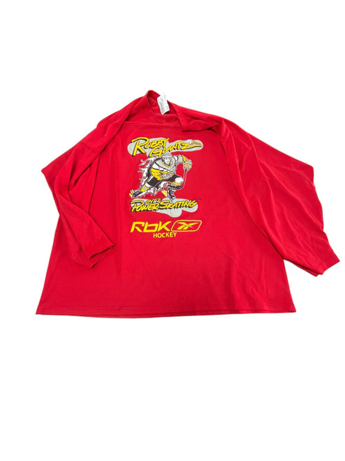 Vist Large View of Product Image Which is Used CCM ROBBY GLANTZ Hockey Practice Jersey Red LG