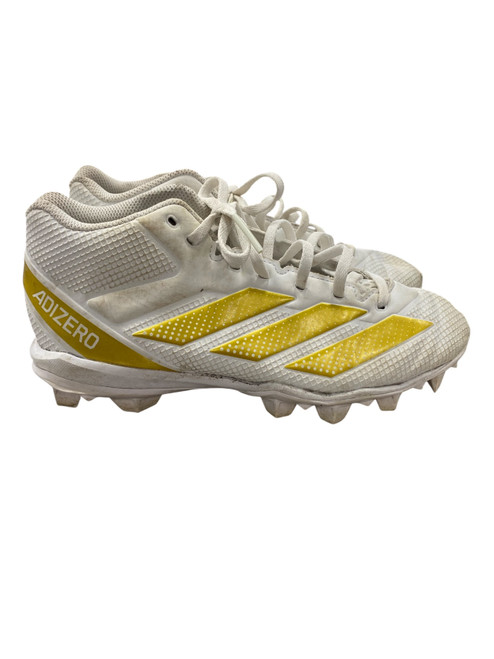 Vist Large View of Product Image Which is Used Adidas Adult FB Cleats White Senior 5.5