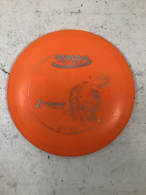 Vist Large View of Product Image Which is Used Innova DX LEOPARD 149 Disc Golf Driver Orange