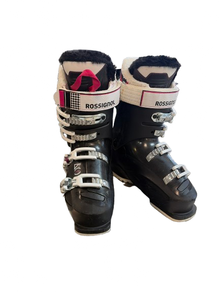 Vist Large View of Product Image Which is Used Rossignol KIARA Womens DH Ski Boot Black 245 MP - M06.5 - W07.5
