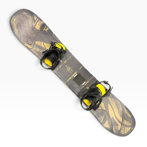 Vist Large View of Product Image Which is Used Rossignol TWIN SHAPE Mens Board/Bindings Black 162 cm