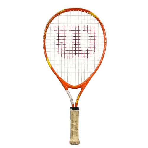 Vist Large View of Product Image Which is Used Wilson US OPEN Junior Tennis Racquet Orange 21"
