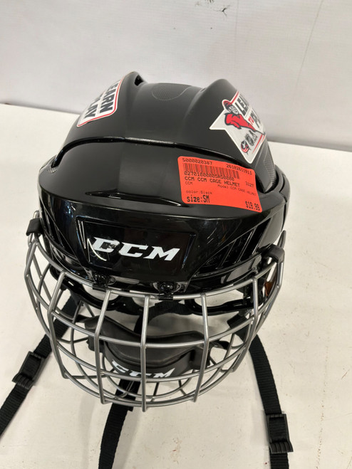 Vist Large View of Product Image Which is Used CCM CCM CAGE HELMET Helmet Cage Combo Black SM