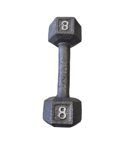 Vist Large View of Product Image Which is Used 8LB DUMBBELL Hex Dumbbell (Each) 8 lb