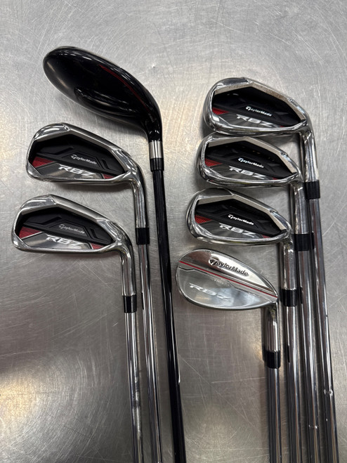 Vist Large View of Product Image Which is Used Taylormade RBZ 4H 6-PW SW Iron Set Set RH 7 Piece