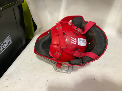 Vist Large View of Product Image Which is Used Marucci MARUCCI CATCHERS HELMET Catchers Helmet w/Mask Red MD