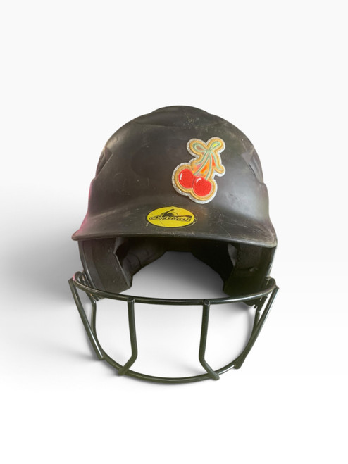 Vist Large View of Product Image Which is Used Rawlings HELMET WITH MASK Batting Helmet w/Mask Black One Size