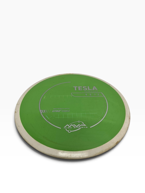 Vist Large View of Product Image Which is Used MVP TESLA NEUTRON GYRO Disc Golf Driver Green 172g