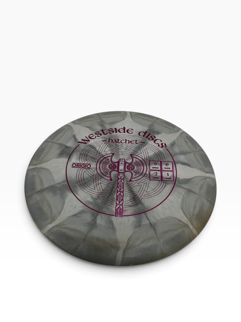 Vist Large View of Product Image Which is Used Westside ORIGIO HATCHET Disc Golf Driver Grey 173g