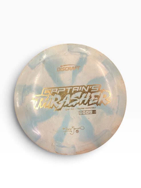 Vist Large View of Product Image Which is Used Discraft THRASHER Disc Golf Driver Royal Blue