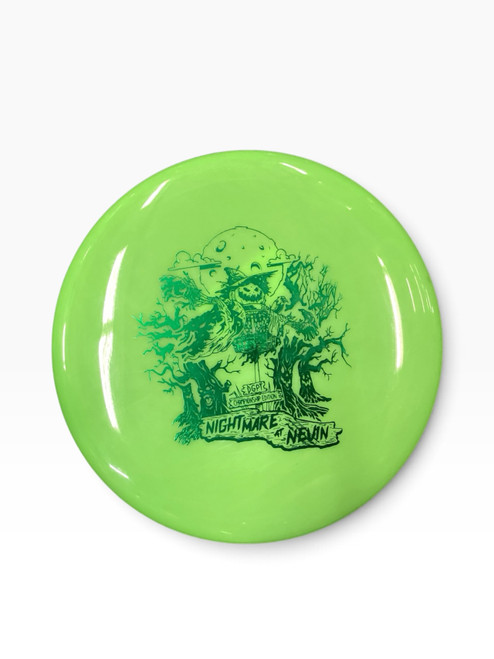 Vist Large View of Product Image Which is Used Discmania SPORE Disc Golf Putter Green