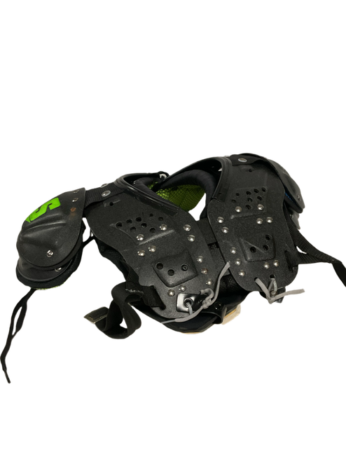 Vist Large View of Product Image Which is Used Schutt Y-FLEX 4.0 FB Shoulder Pads Black SM