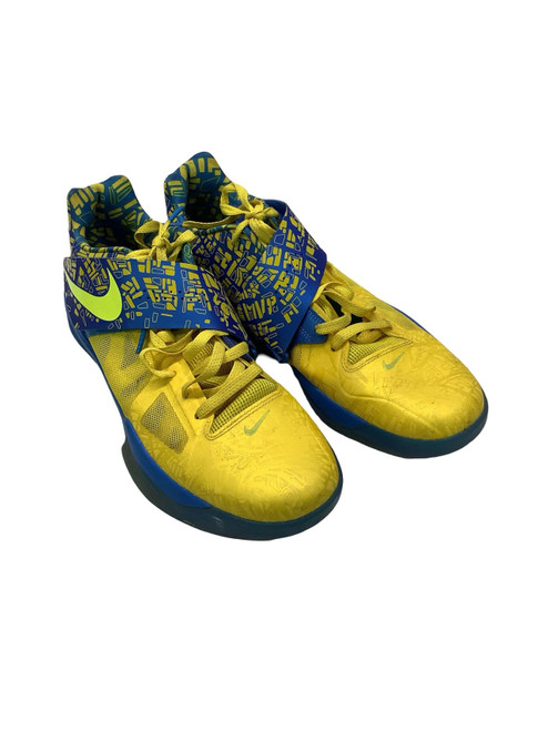 Vist Large View of Product Image Which is Used Nike KD 4 SCORING TITLE Basketball Shoes M Royal Blue And Yellow Senior 12