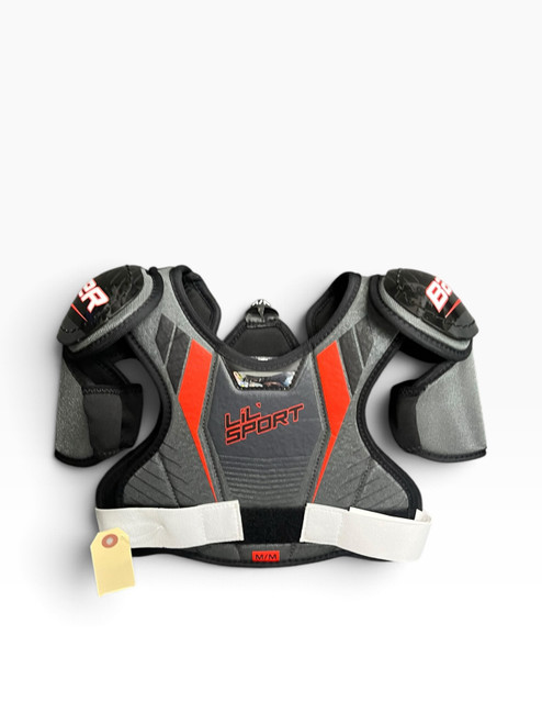 Vist Large View of Product Image Which is Used Bauer LIL SPORT SHOULDER PADS Youth Shoulder Pads MD