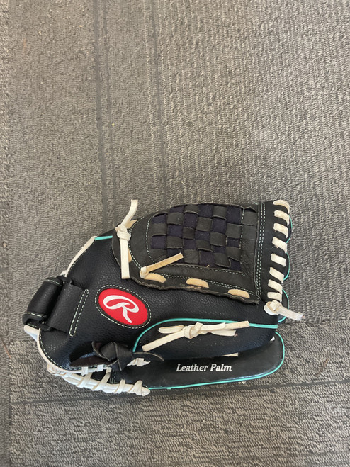 Vist Large View of Product Image Which is Used Rawlings WFP115MT SOFTBALL BB/SB Glove RH Throw Teal 11 1/2"