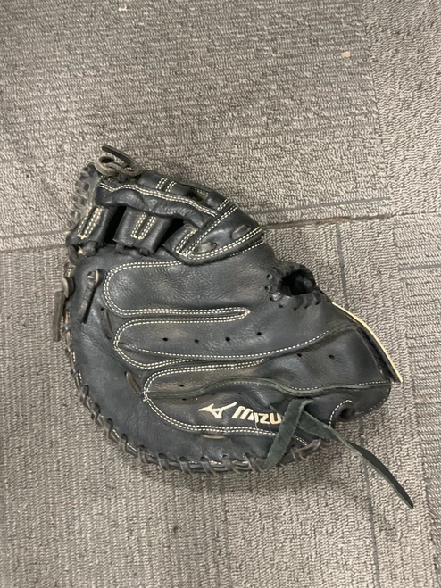 Vist Large View of Product Image Which is Used Mizuno PROSPECT SERIES FASTPITCH MITT BB/SB Catchers RH Throw Black 32 1/2"