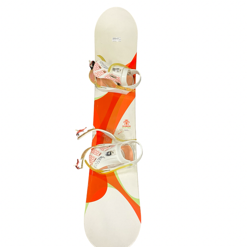 Vist Large View of Product Image Which is Used Morrow WILDFLOWER Womens Board/Bindings White 144 cm