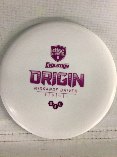 Vist Large View of Product Image Which is Used Discmania ORIGIN Disc Golf Mid Range White