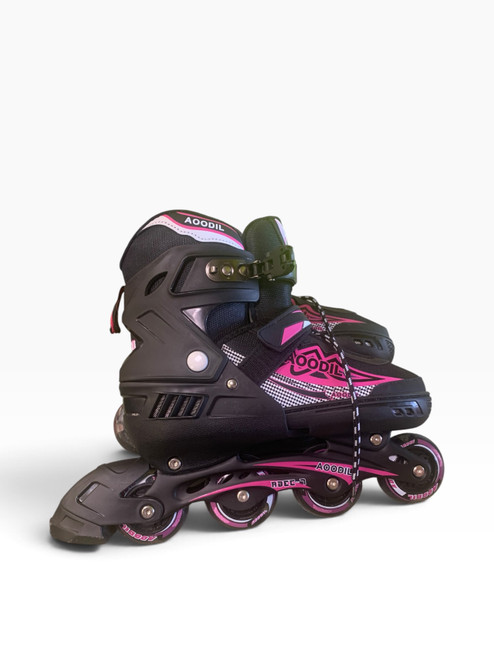 Vist Large View of Product Image Which is Used AOODIL Senior Rec Fitness Skates Pink Adjustable