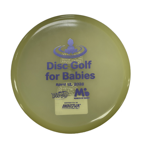 Vist Large View of Product Image Which is Used Innova CHAMPION MAKO3 GLOW Disc Golf Mid Range Clear
