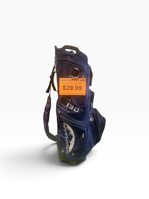 Vist Large View of Product Image Which is Used Sun Mountain C130 Mens Cart Bag Navy Blue