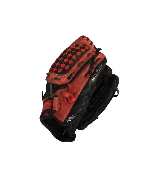 Vist Large View of Product Image Which is Used Mizuno POWER CLOSE BB/SB Glove RH Throw Red 11"