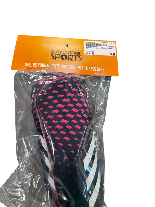 Vist Large View of Product Image Which is Used Adidas Soccer Shin Guards Youth Pink MD