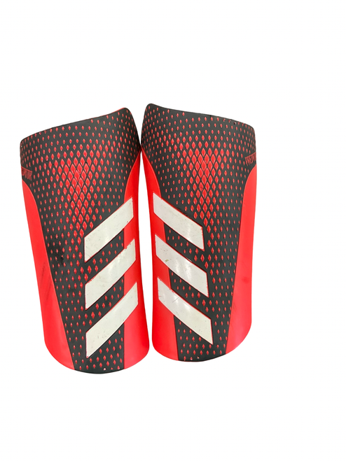 Vist Large View of Product Image Which is Used Adidas Soccer Shin Guards Youth Red MD