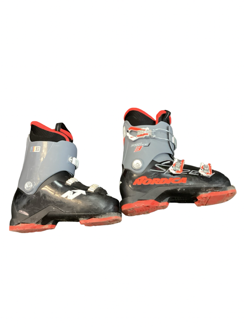 Vist Large View of Product Image Which is Used Nordica SPEED MACHINE J3 Boys DH Ski Boot Black 250 MP - M07 - W08