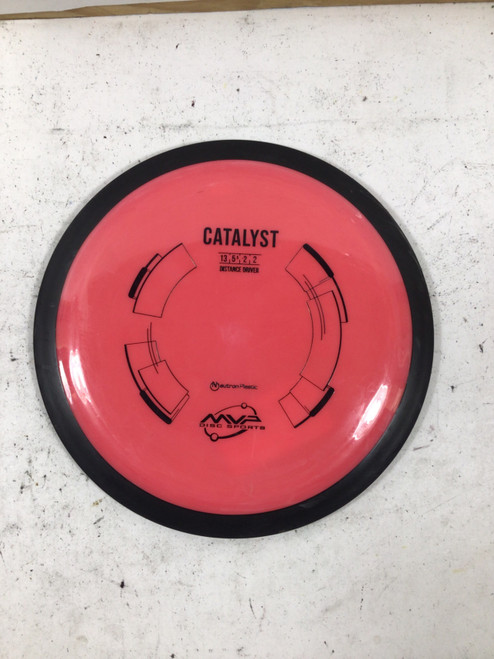 Vist Large View of Product Image Which is Used MVP NEUTRON CATALYST Disc Golf Driver Red 166g