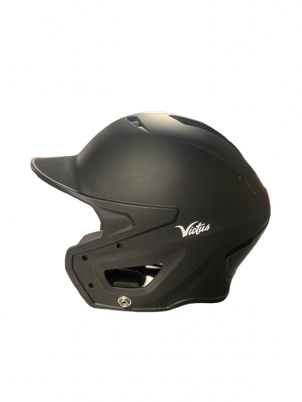 Vist Large View of Product Image Which is Used Victus TEAM JR HELMET S/M Batting Helmet w/Mask Black S/M