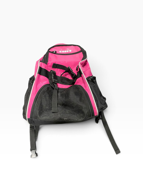 Vist Large View of Product Image Which is Used Diadora Soccer Player Duffel Bag Black And Pink