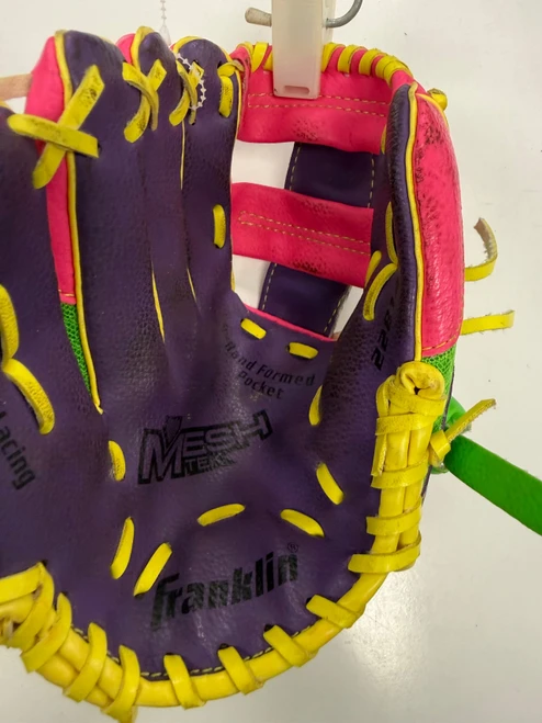Vist Large View of Product Image Which is Used Franklin MESH TEK GLOVE BB/SB Glove LH Throw Purple 9"