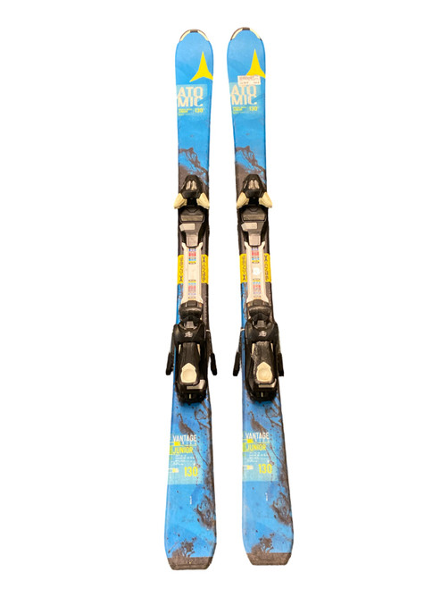 Vist Large View of Product Image Which is Used Atomic VINTAGE JUNIOR Boys DH Ski/Binding Royal Blue 130 cm