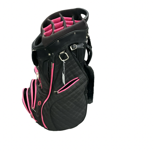 Vist Large View of Product Image Which is Used Sun Mountain C130 Womens Cart Bag Black And Pink